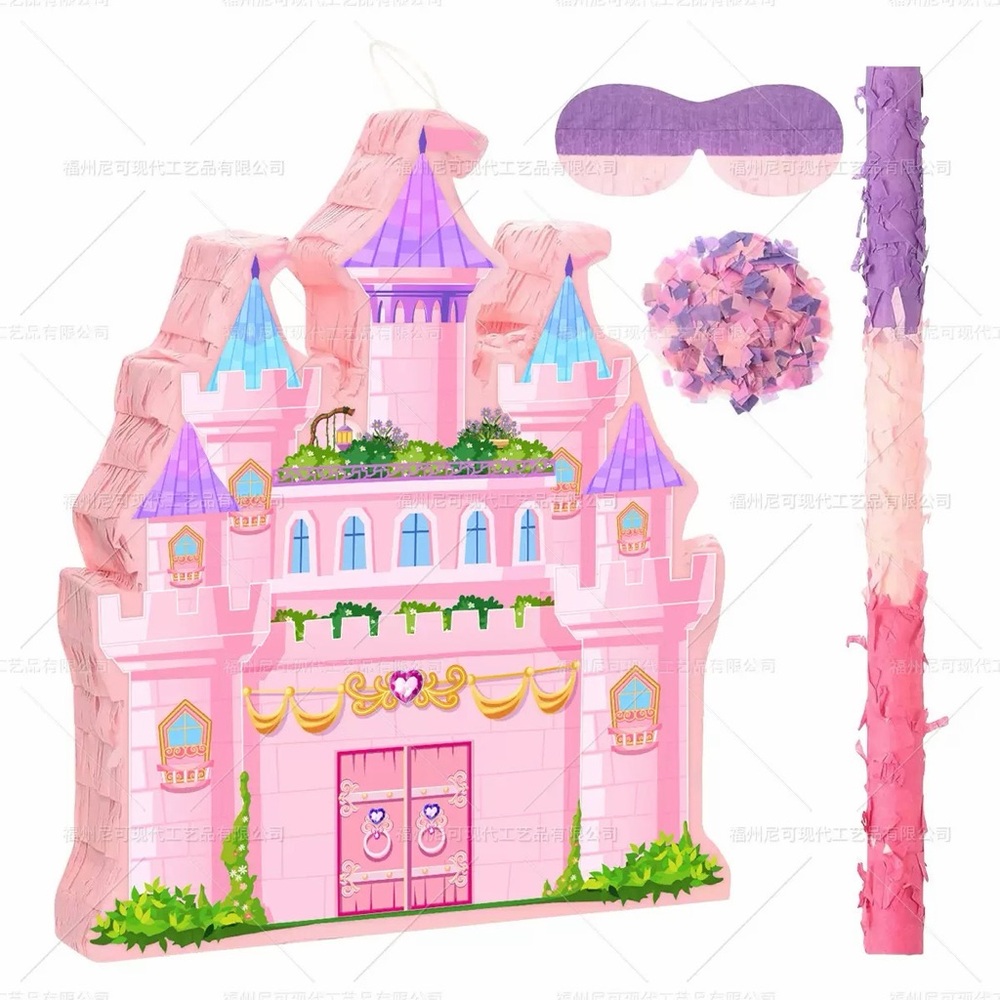 Pink Castle Pinata for Parties